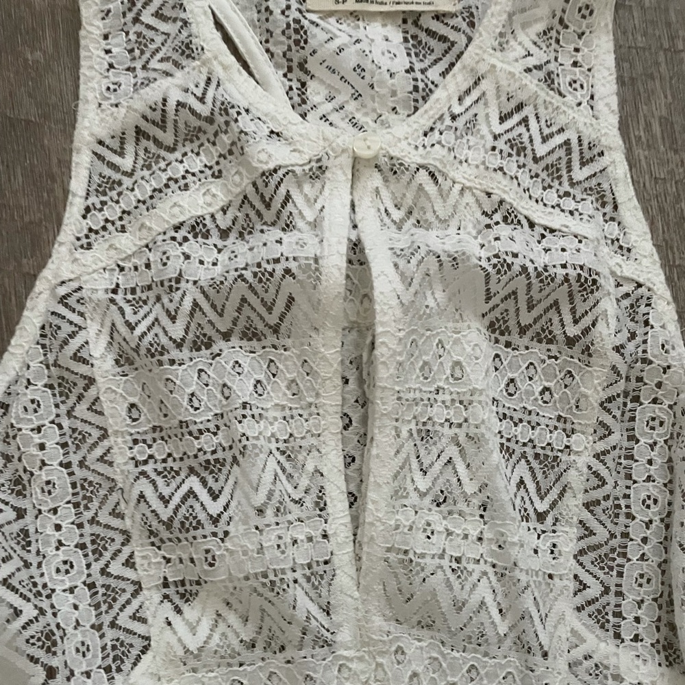 UO Estelle Woven Lace Tank Top - Picture 5 of 6